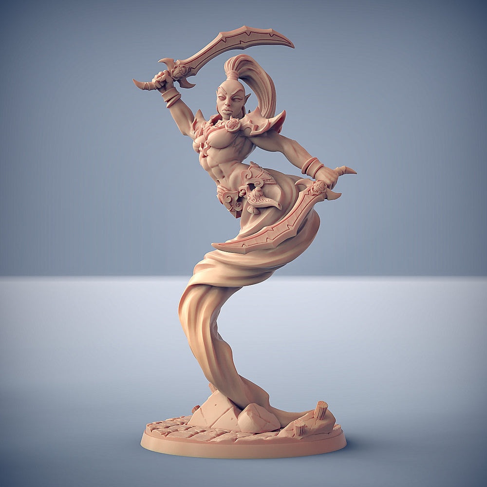 3D Printed Artisan Guild Djinn Alrivah Rakshakin Headhunters 28mm 32mm (Online Only)