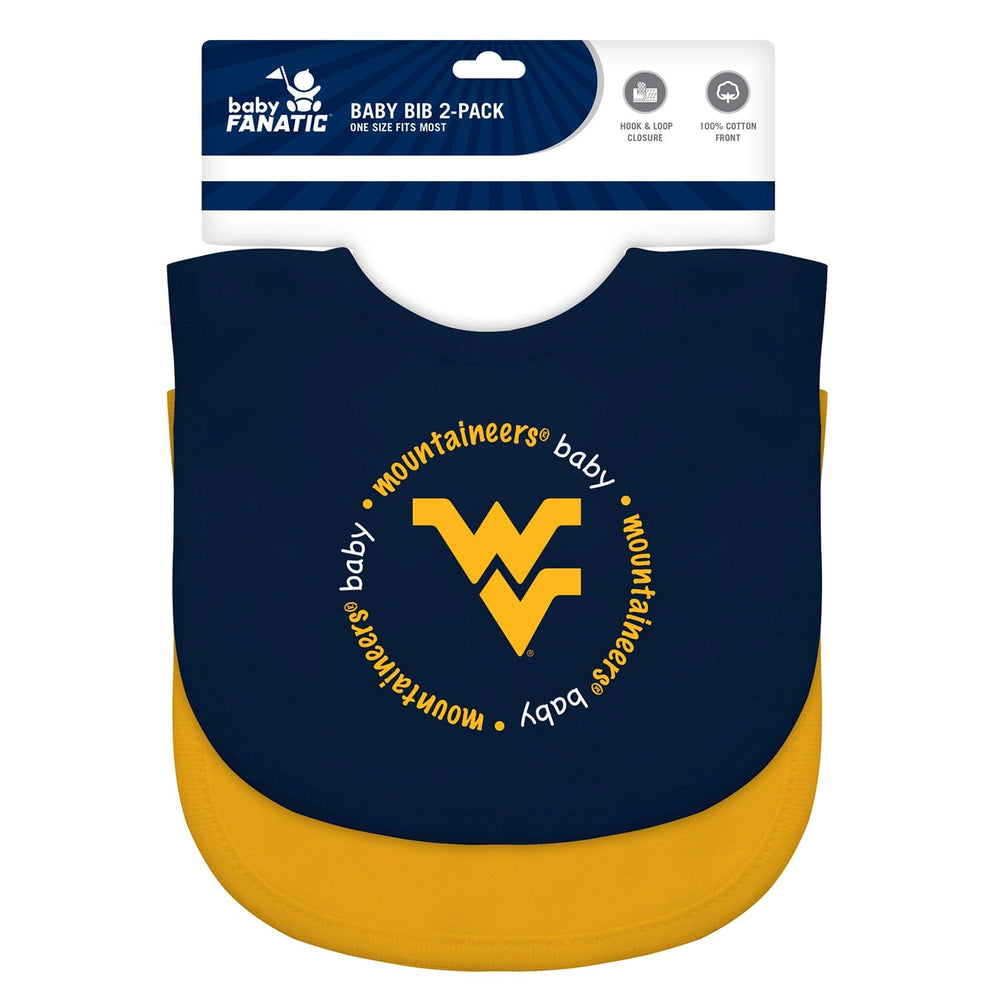 West Virginia Mountaineers - Baby Bibs 2-Pack (ONLINE ORDER ONLY)