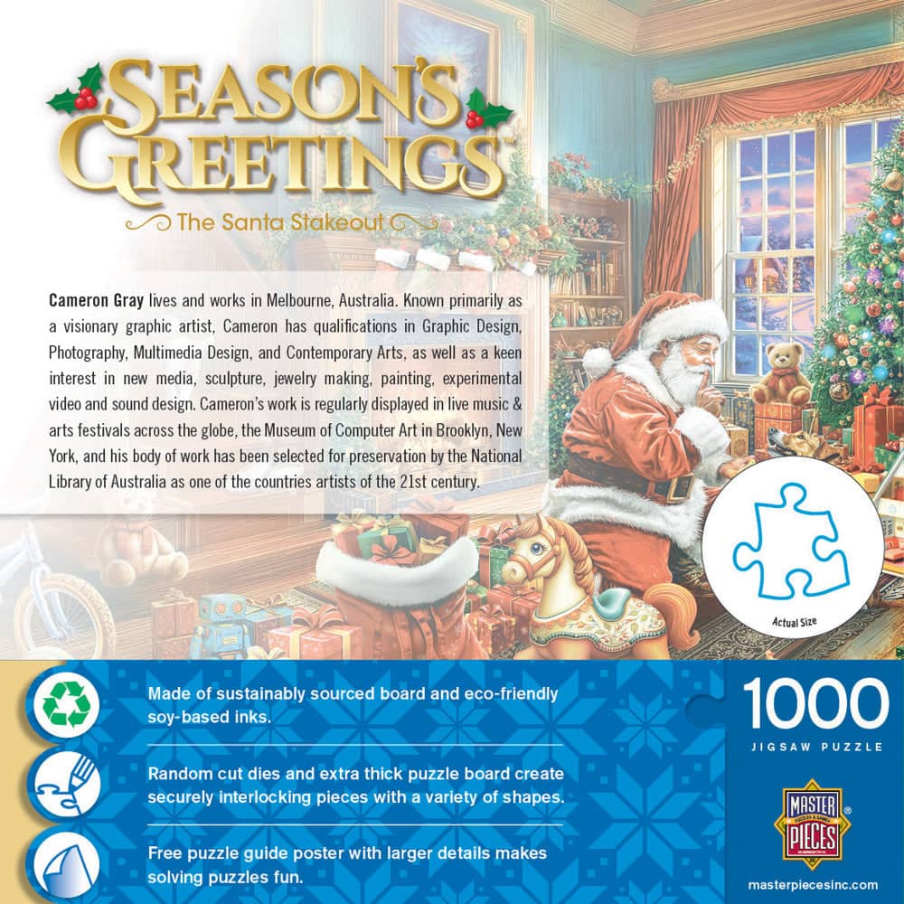 Season's Greetings - The Santa Stakeout 1000 Piece Jigsaw Puzzle