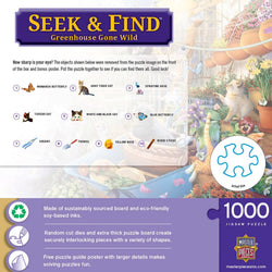 Seek & Find - Greenhouse Gone Wild 1000 Piece Jigsaw Puzzle (ONLINE ORDER ONLY)