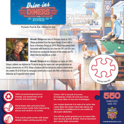 Drive-Ins, Diners & Dives - Pockets Pool & Pub 550 Piece Jigsaw Puzzle (ONLINE ORDER ONLY)
