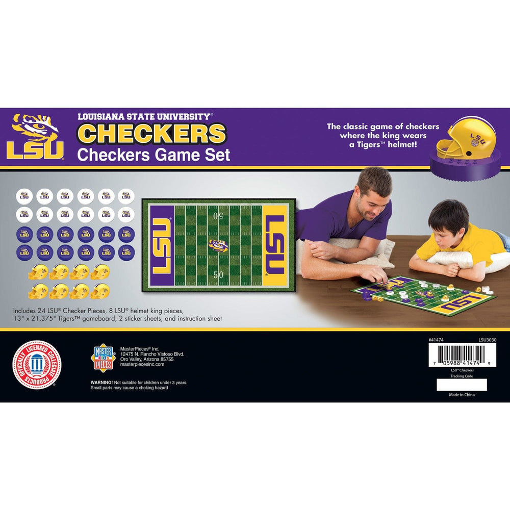 LSU Tigers Checkers Board Game (ONLINE ORDER ONLY)