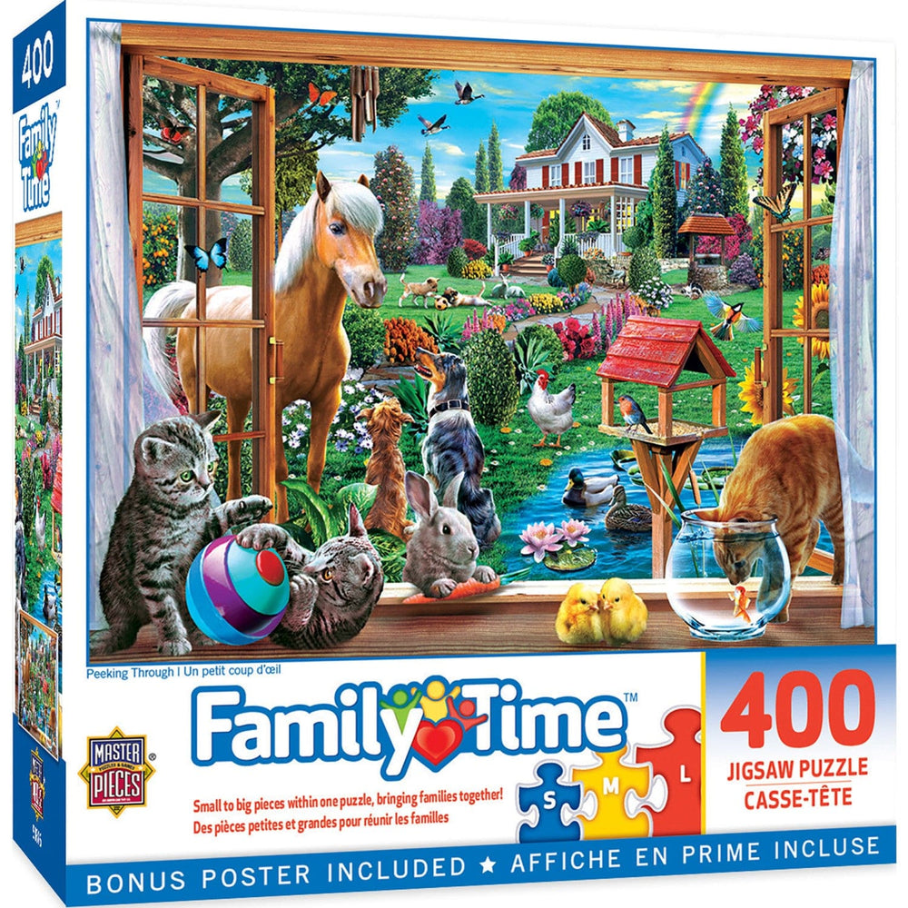 Family Time - Peeking Through 400 Piece Jigsaw Puzzle (ONLINE ORDER ONLY)