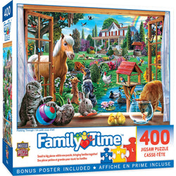 Family Time - Peeking Through 400 Piece Jigsaw Puzzle (ONLINE ORDER ONLY)