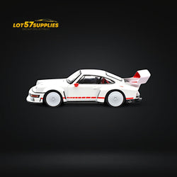 (Pre-Order) Pop Race Porsche Singer DLS Turbo White 1:64 (ONLINE ORDER ONLY)