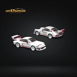 (Pre-Order) Pop Race Porsche Singer DLS Turbo White 1:64 (ONLINE ORDER ONLY)