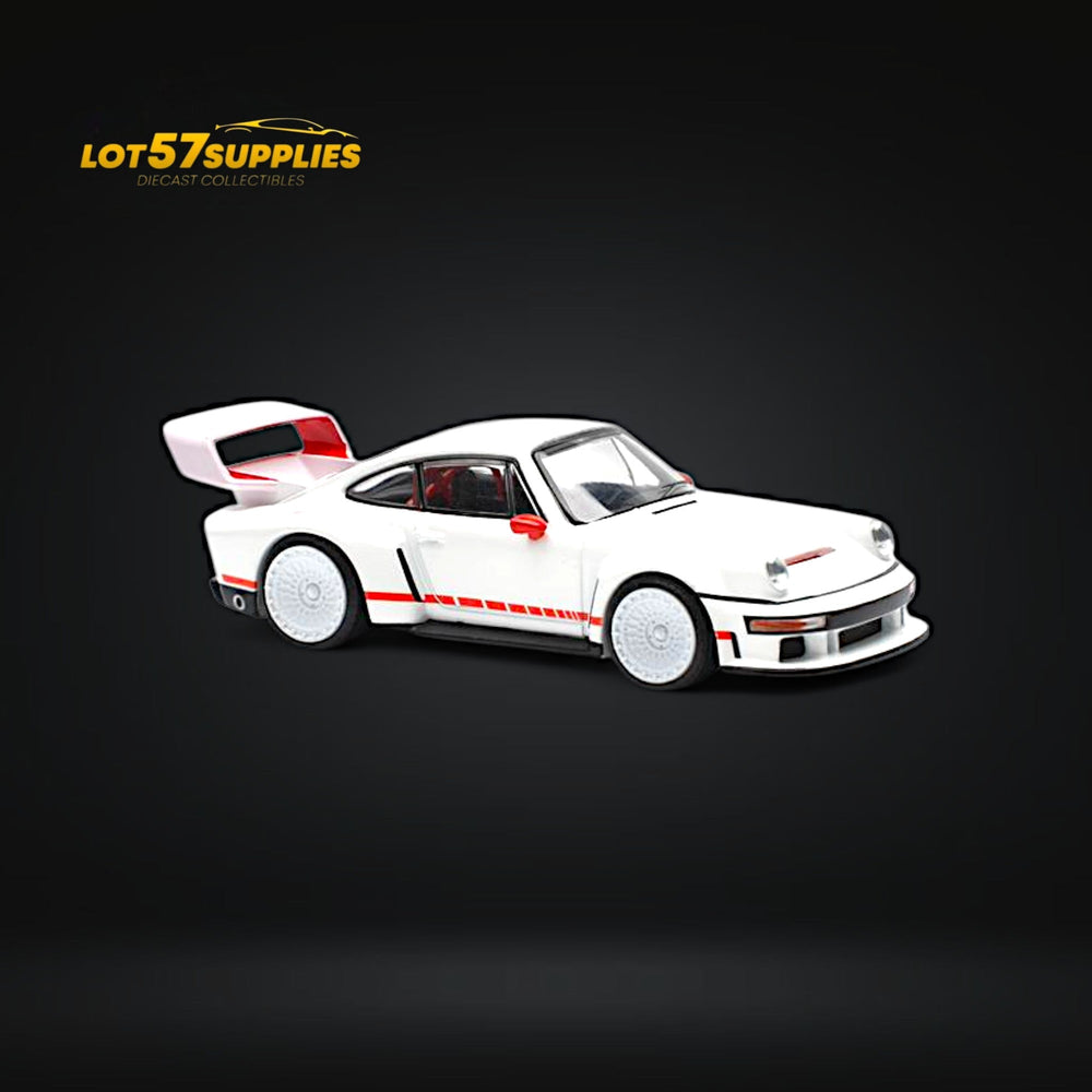 (Pre-Order) Pop Race Porsche Singer DLS Turbo White 1:64 (ONLINE ORDER ONLY)