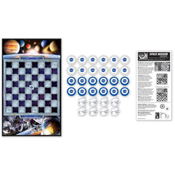 Space Mission Checkers Board Game (ONLINE ORDER ONLY)