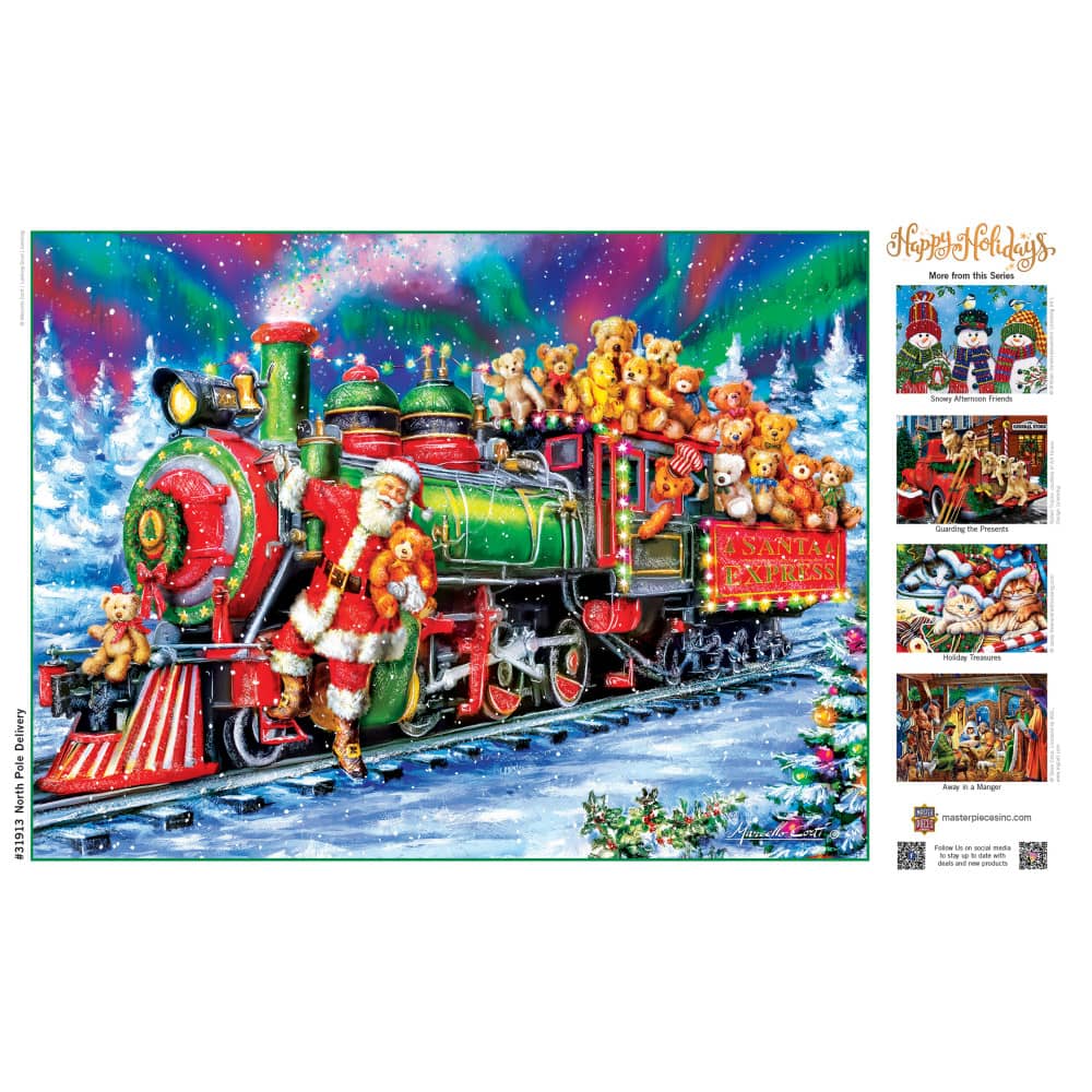 Happy Holidays - North Pole Delivery 300 Piece EZ Grip Jigsaw Puzzle