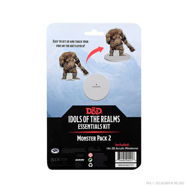 D&D: Idols of the Realms - Essentials 2D Miniatures - Monster Pack 1 (ONLINE ORDER ONLY)