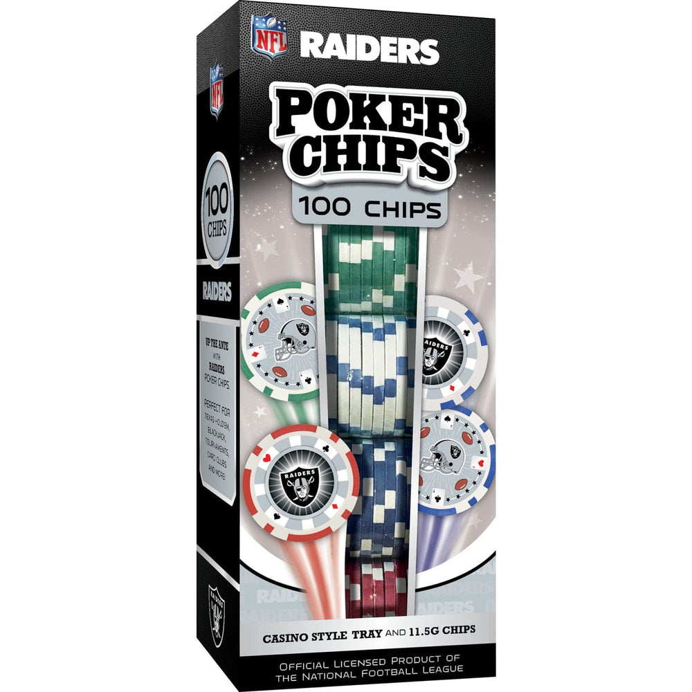 Las Vegas Raiders 100 Piece Poker Chips (ONLINE ORDER ONLY)
