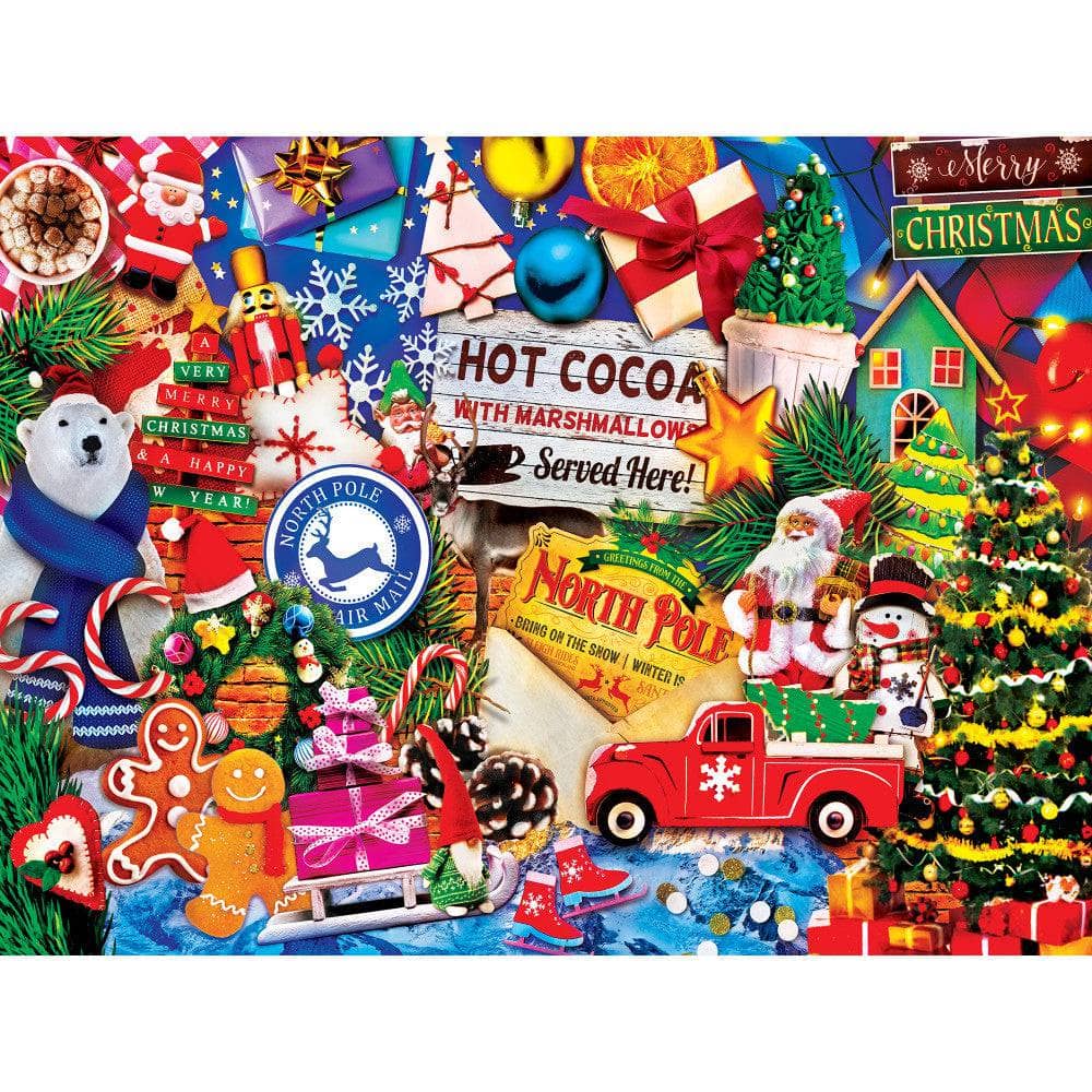 Happy Holidays - Greetings from the North Pole 300 Piece EZ Grip Jigsaw Puzzle (ONLINE ORDER ONLY)