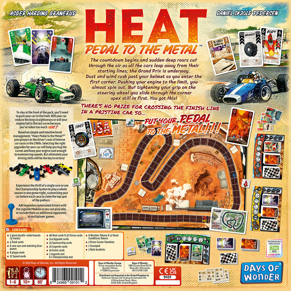 Heat: Pedal to the Metal - Board Game (Online Order Only)