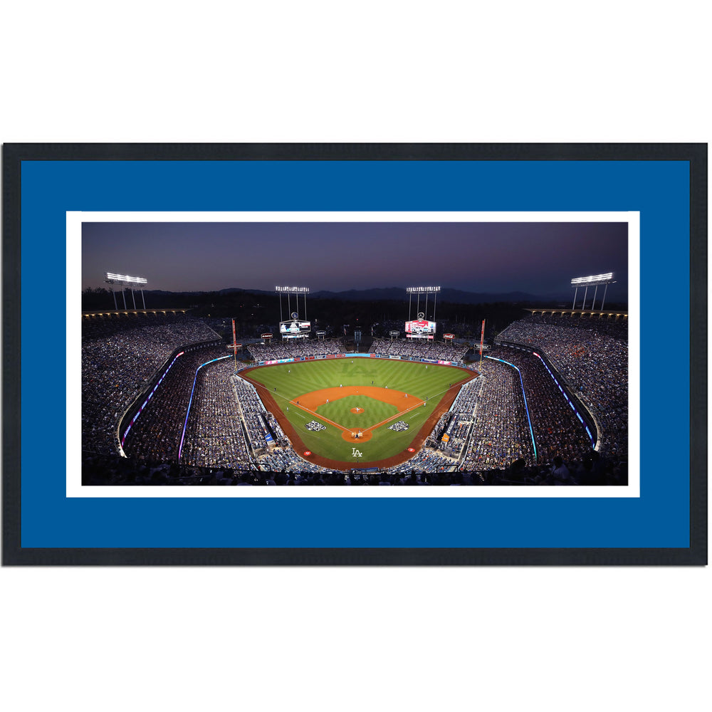 Framed Dodger Stadium Los Angeles Dodgers MLB 16x24 Baseball Photo Professionally Matted (ONLINE ORDER ONLY)