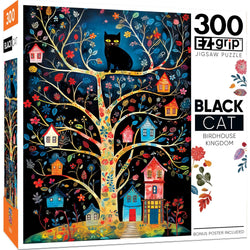 Black Cats - Birdhouse Kingdom 300 Piece EZ Grip Jigsaw Puzzle (ONLINE ORDER ONLY)