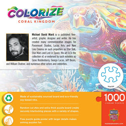 Colorize - Coral Kingdom 1000 Piece Jigsaw Puzzle (ONLINE ORDER ONLY)