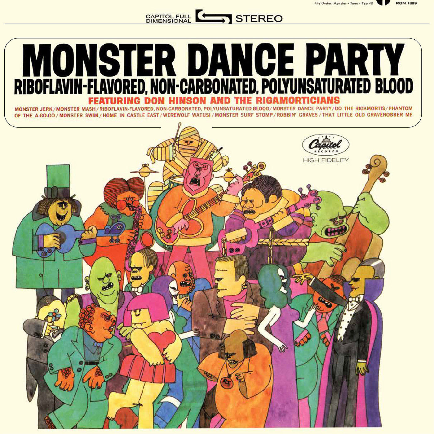 Monster Dance Party (Orange & Black Pumpkin Splatter Vinyl) [Vinyl] (ONLINE ORDER ONLY)