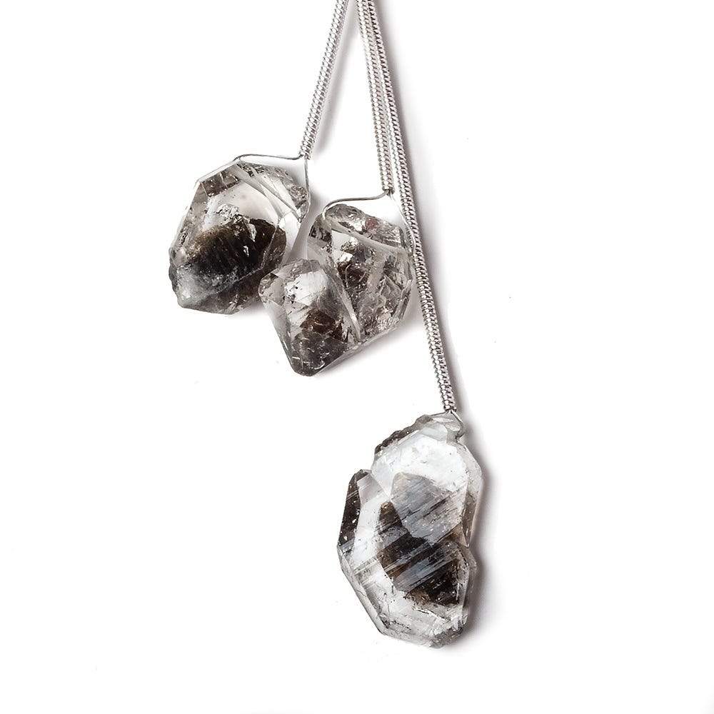 Double Terminated Quartz Focal Bead Set of 3 pieces (ONLINE ORDER ONLY)