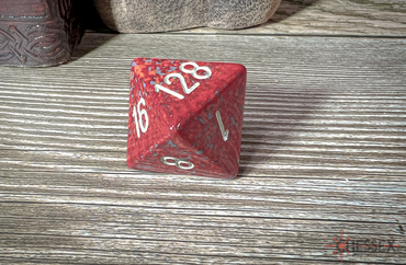 Speckled Mars 8-Sided Doubling Cube | 1-128 Backgammon Type Novelty Dice (Online Only)
