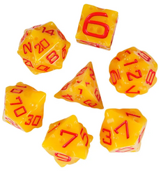 Cheese Dice | Funny Yellow 7-Dice Set for DnD Cheesy Chances (Online Only)