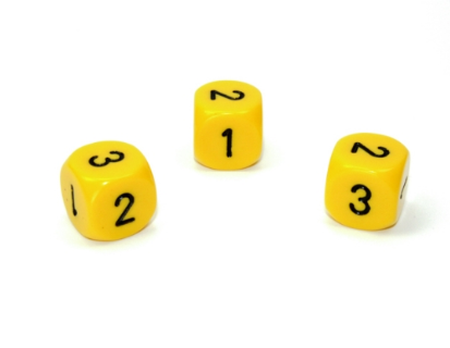 Opaque Yellow/black 16mm d3 (d6 w/ 1-2-3 twice) Yellow/black (SOLD PER PIECE) (Online Only)