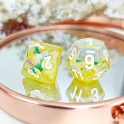 Pineapple Themed Dice | 7-Dice Resin Dice Set RPG Dice (Online Only)