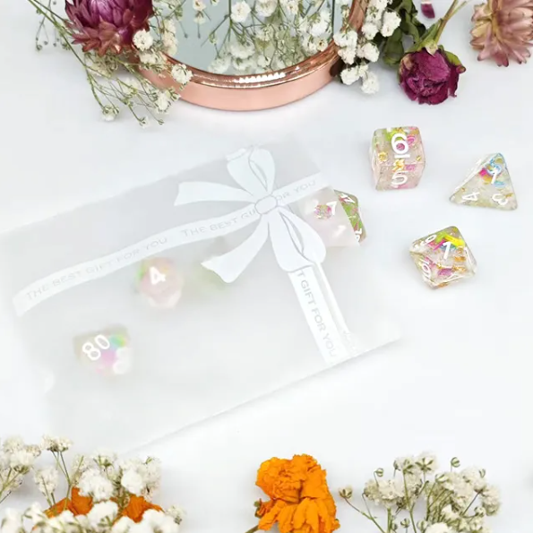 Fruit Medloy | 7-Dice Resin Dice Set DND Dice with Inclusion (Online Only)