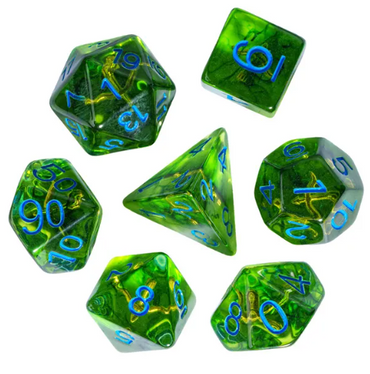 Mystic Archer's Enchantment | Green 7-Dice DND Hunter Dice Set (Online Only)