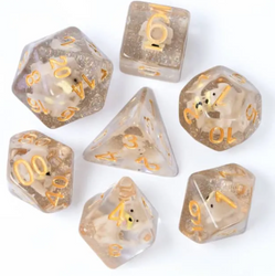 Puppy Dog 7-Dice Set w/Gold Numbers Dnd Dice Set Dog Dice (Online Only)