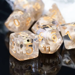 Puppy Dog 7-Dice Set w/Gold Numbers Dnd Dice Set Dog Dice (Online Only)