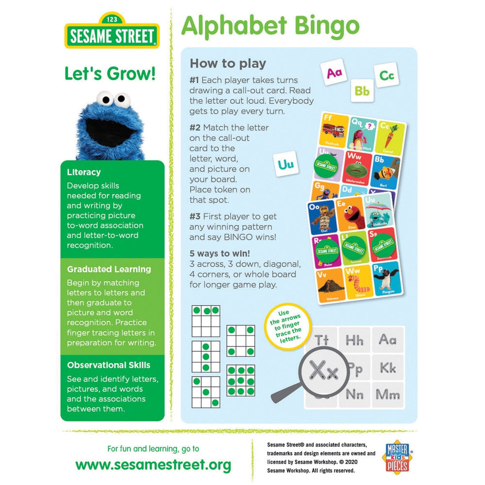 Sesame Street Alphabet Bingo (ONLINE ORDER ONLY)
