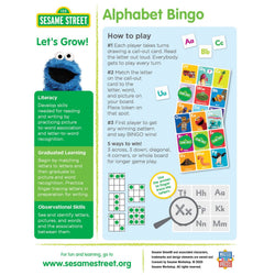 Sesame Street Alphabet Bingo (ONLINE ORDER ONLY)