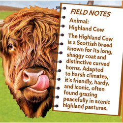 Highland Cow 100 Piece Shaped Jigsaw Puzzle (ONLINE ORDER ONLY)