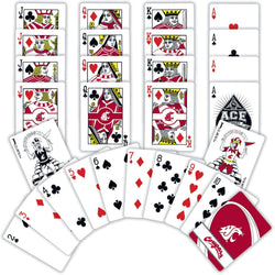 Washington State Cougars Playing Cards - 54 Card Deck (ONLINE ORDER ONLY)
