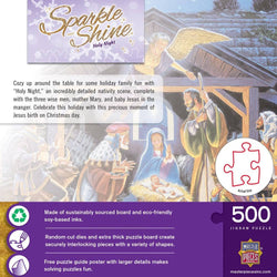 Sparkle & Shine - Holy Night 500 Piece Glitter Jigsaw Puzzle (ONLINE ORDER ONLY)