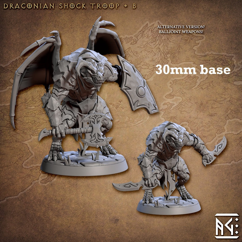 Draconian Shock Troop: Sculpt B (Male Dragonborn Soldier / Assassin) (Online Only)