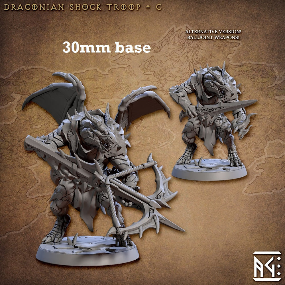 Draconian Shock Troop: Sculpt C (Male Dragonborn Ranger / Soldier) (Online Order Only)