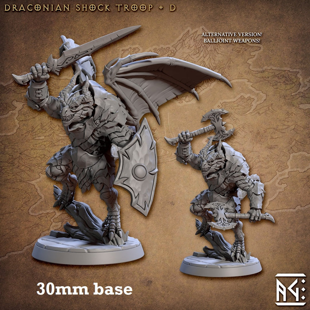 Draconian Shock Troop: Sculpt D (Male Dragonborn Soldier) (Online Only)