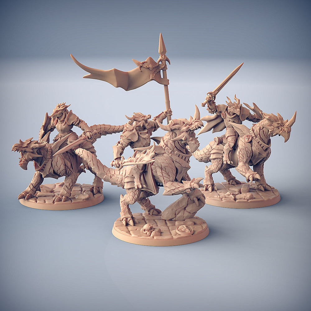 3D Printed Artisan Guild Dragonling Knight The Dragonguard 28mm 32mm (Online Only)