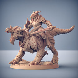 3D Printed Artisan Guild Dragonling Knight The Dragonguard 28mm 32mm (Online Only)