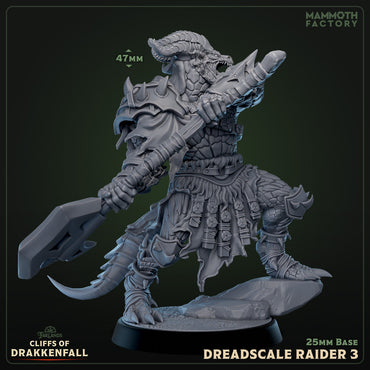 Dreadscale Raider: Sculpt 3 (Male Dragonborn Barbarian) (ONLINE ORDER ONLY)