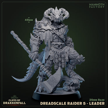 Dreadscale Raider: Sculpt 5 - Leader (Male Dragonborn Barbarian) (ONLINE ORDER ONLY)