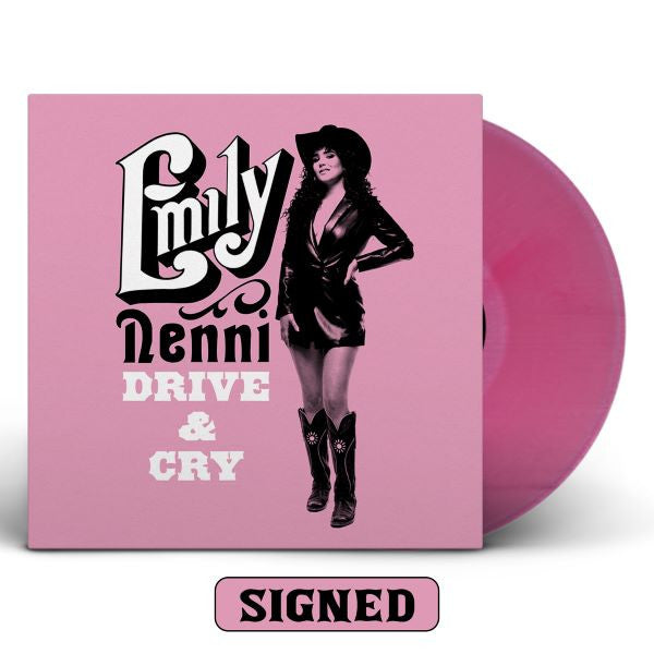 Emily Denni - Drive & Cry [IEX Pink Autographed] [Vinyl] (ONLINE ORDER ONLY)