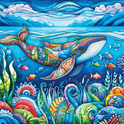 Kaleidoscope - The Happy Whale 300 Piece EZ Grip Jigsaw Puzzle (ONLINE ORDER ONLY)