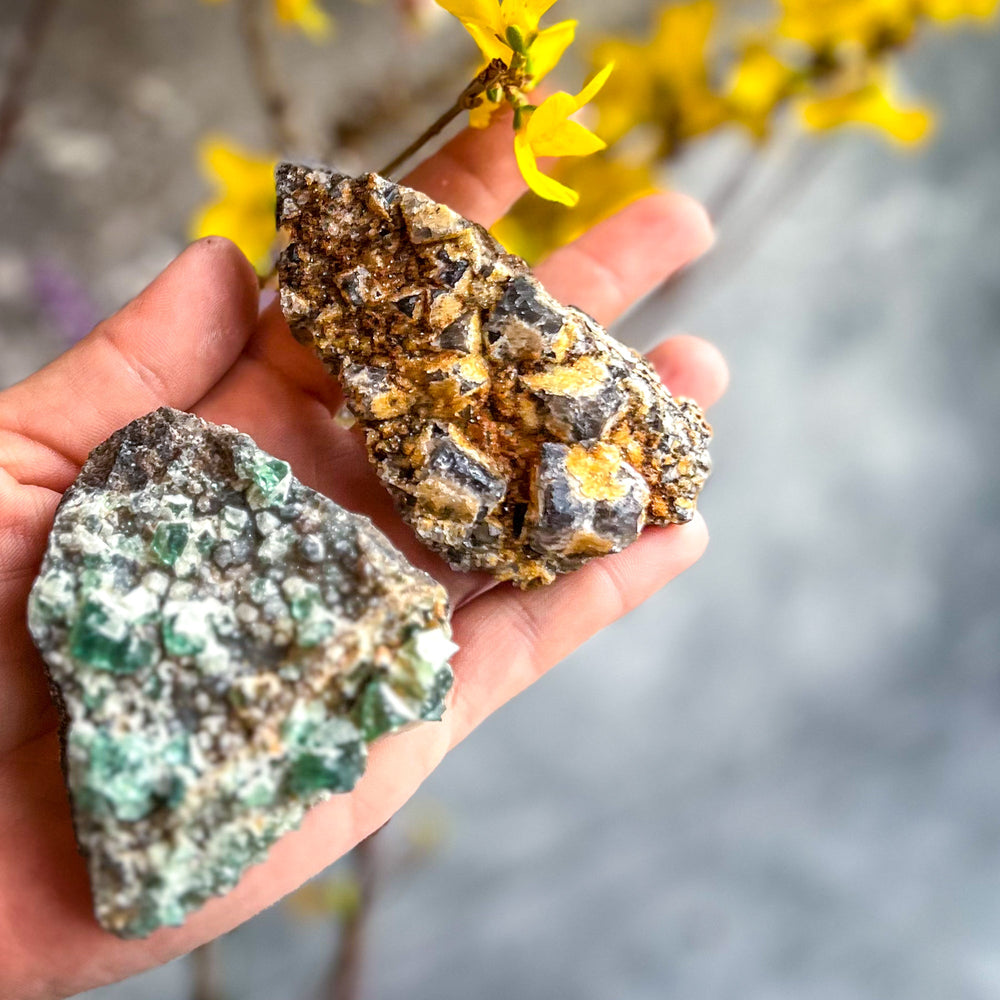 Druzy Dreams Pocket Fluorite Clusters (Color Change) Diana Maria Mine, Fluorescent Fluorite (ONLINE ORDER ONLY)