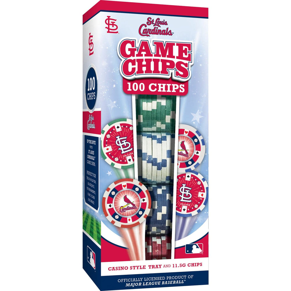 St. Louis Cardinals 100 Piece Poker Chips (ONLINE ORDER ONLY)