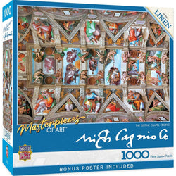 MasterPieces of Art - The Sistine Chapel Ceiling 1000 Piece Jigsaw Puzzle (ONLINE ORDER ONLY)