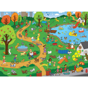 101 Things to Spot at the Dog Park 100 Piece Kids Jigsaw Puzzle (ONLINE ORDER ONLY)