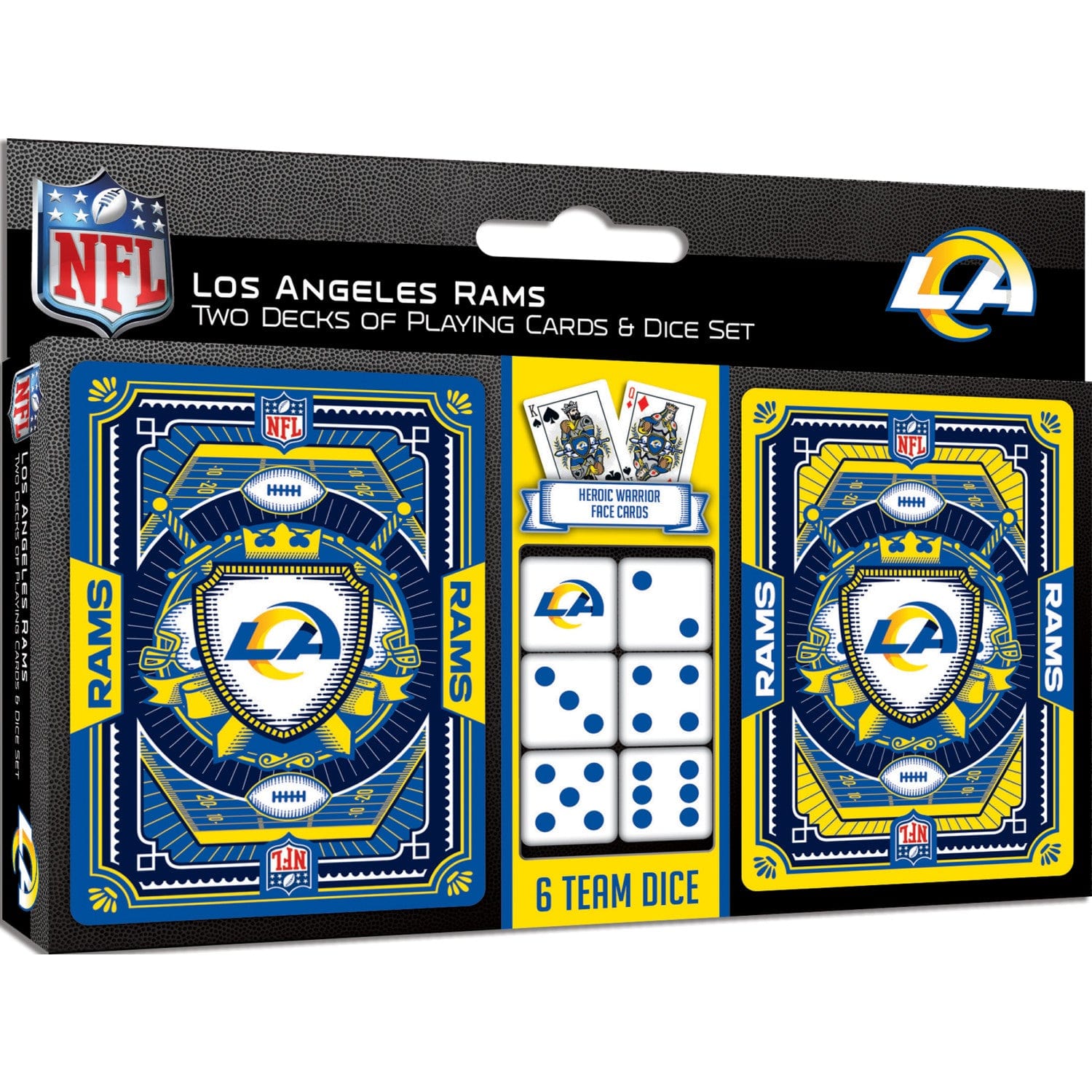 Los Angeles Rams - 2-Pack Playing Cards & Dice Set (ONLINE ORDER ONLY)
