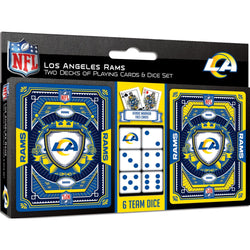 Los Angeles Rams - 2-Pack Playing Cards & Dice Set (ONLINE ORDER ONLY)